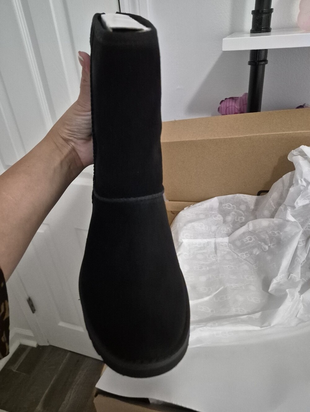 UGG Classic Black Cozy Women's Boot